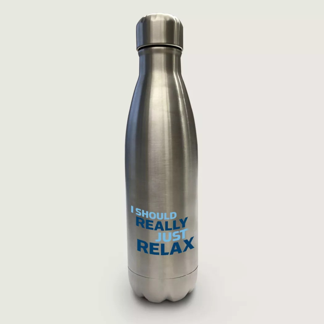 I Should Really Just Relax (17 Ounce Stainless Steel Water Bottle)