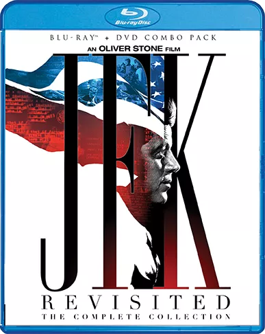 Main Cover of JFK Revisited: The Complete Collection with JFK side portrait Blu-Ray Shout Factory